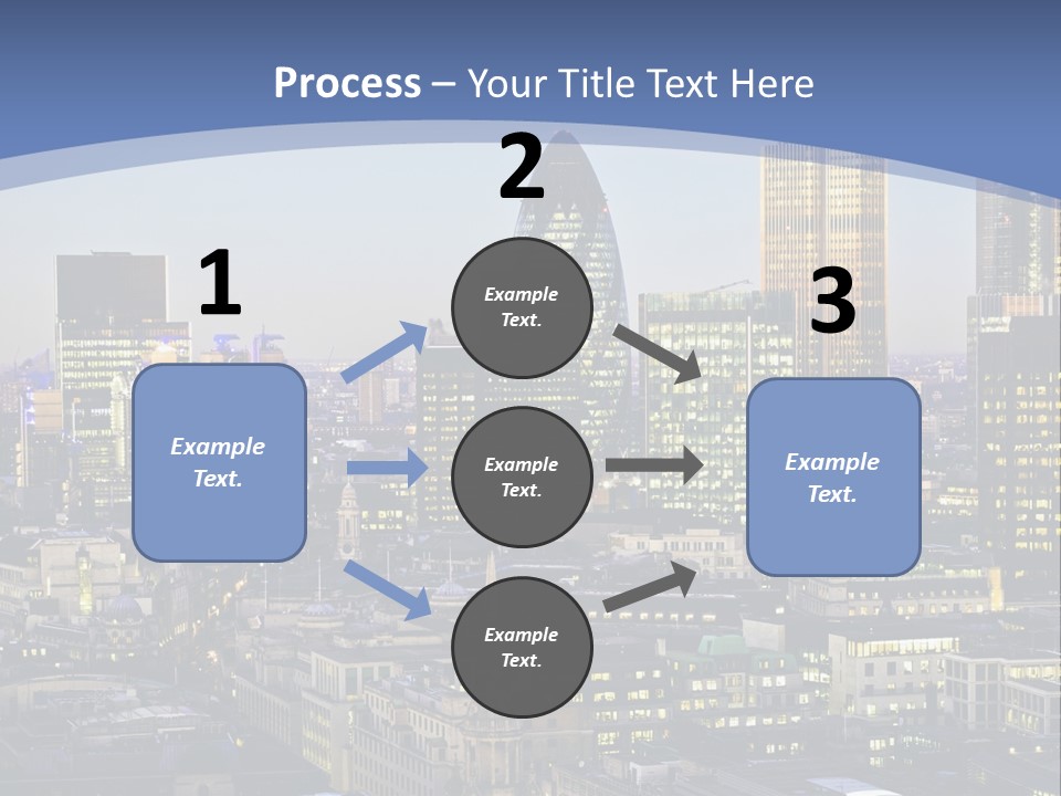A Cityscape With Skyscrapers In The Background PowerPoint Template