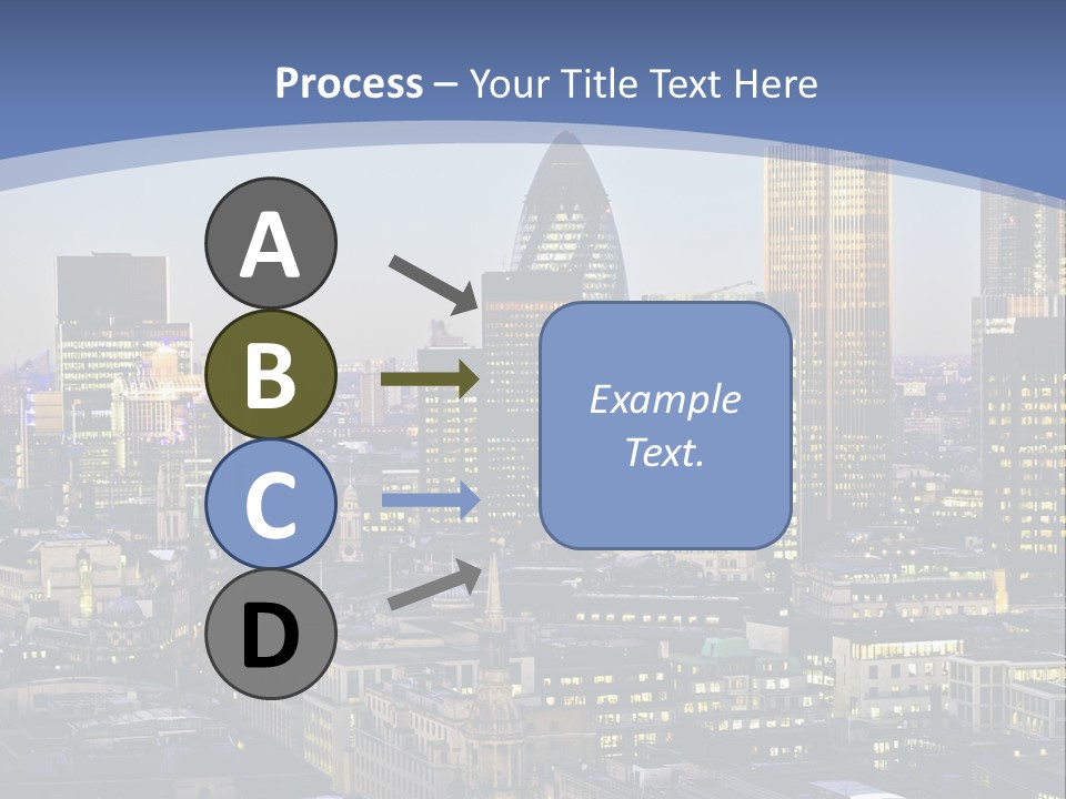 A Cityscape With Skyscrapers In The Background PowerPoint Template
