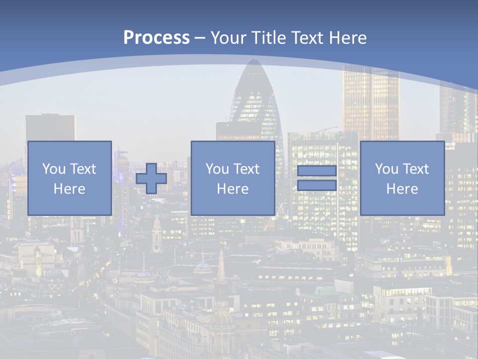A Cityscape With Skyscrapers In The Background PowerPoint Template