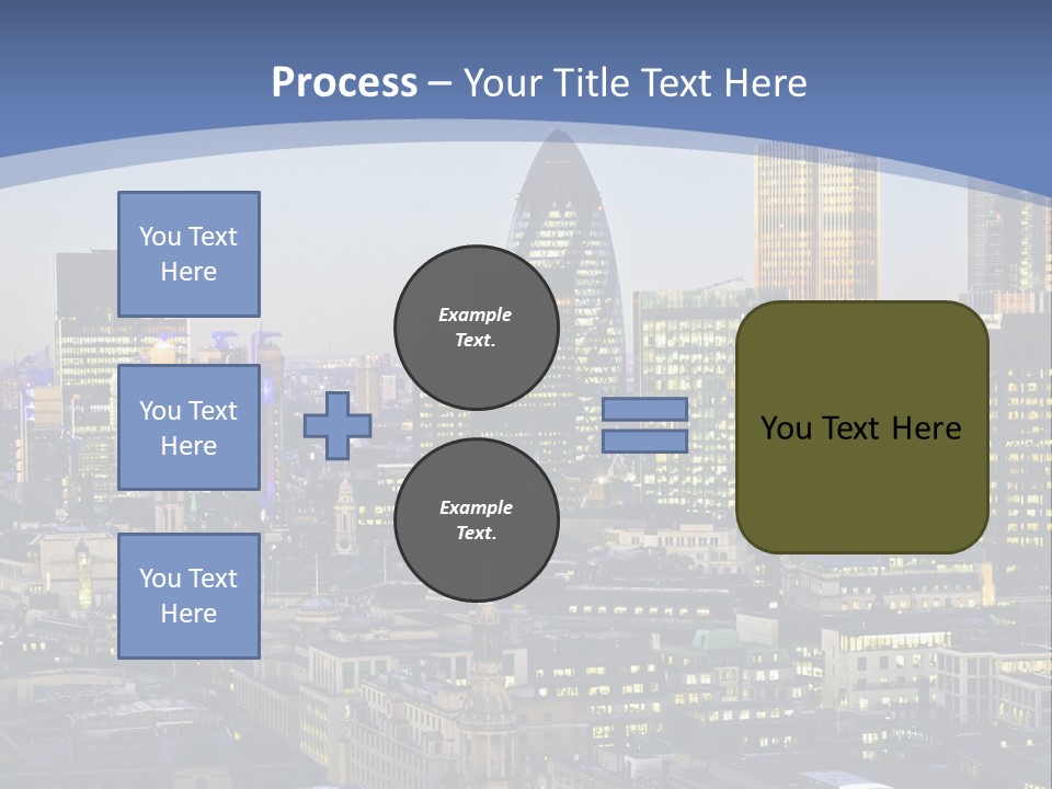 A Cityscape With Skyscrapers In The Background PowerPoint Template