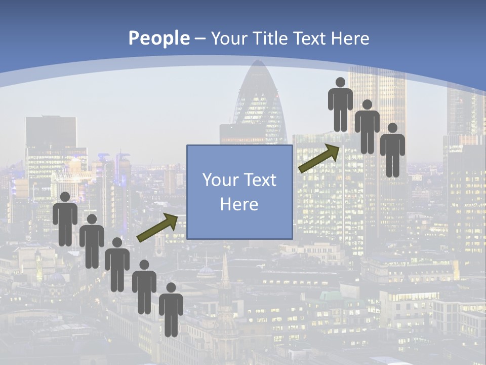 A Cityscape With Skyscrapers In The Background PowerPoint Template