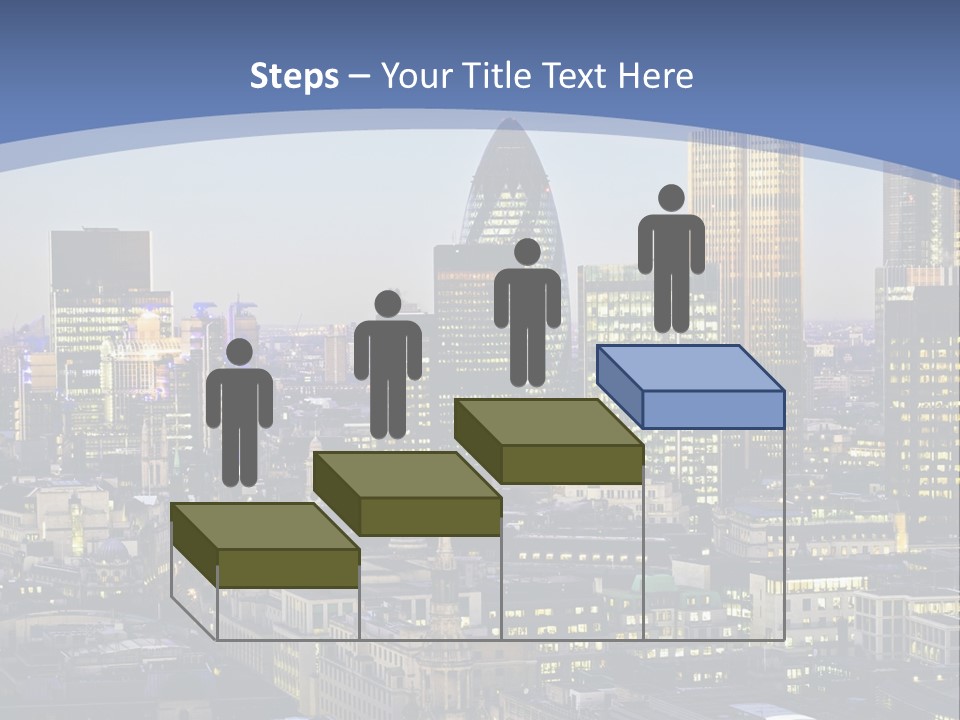 A Cityscape With Skyscrapers In The Background PowerPoint Template