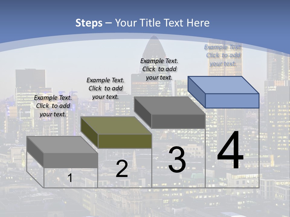 A Cityscape With Skyscrapers In The Background PowerPoint Template