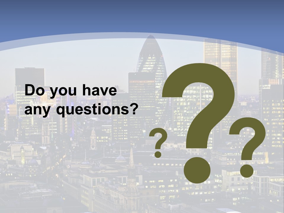 A Cityscape With Skyscrapers In The Background PowerPoint Template