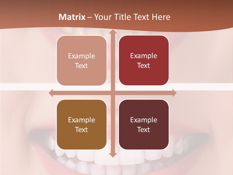 A Woman's Teeth With Whitening And Whitening On Them PowerPoint Template