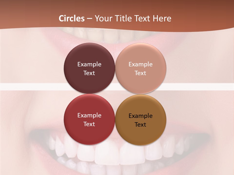 A Woman's Teeth With Whitening And Whitening On Them PowerPoint Template