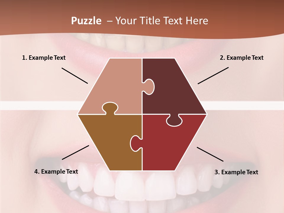 A Woman's Teeth With Whitening And Whitening On Them PowerPoint Template