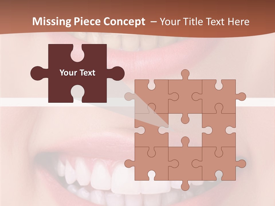 A Woman's Teeth With Whitening And Whitening On Them PowerPoint Template