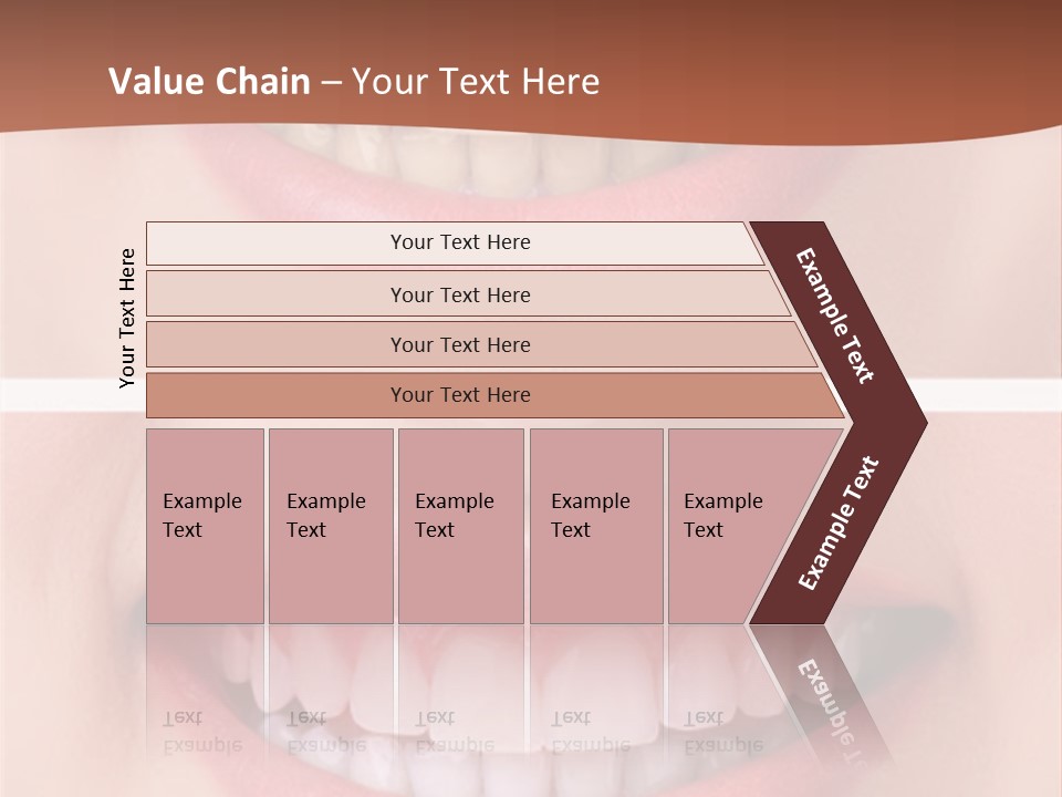 A Woman's Teeth With Whitening And Whitening On Them PowerPoint Template