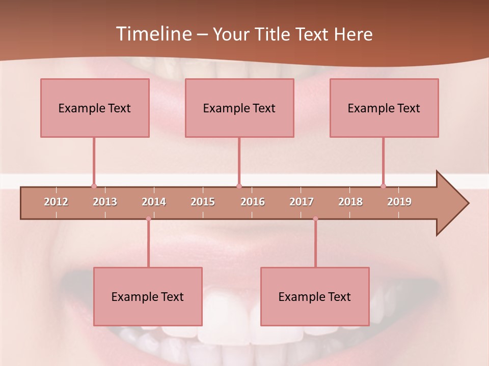 A Woman's Teeth With Whitening And Whitening On Them PowerPoint Template