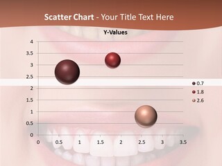 A Woman's Teeth With Whitening And Whitening On Them PowerPoint Template