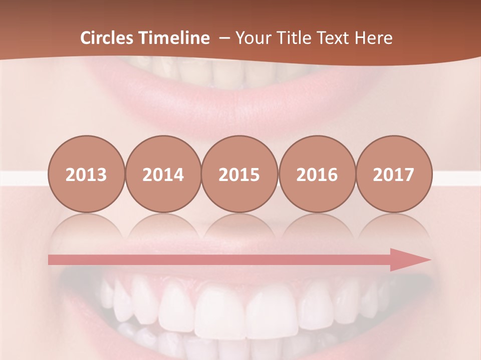 A Woman's Teeth With Whitening And Whitening On Them PowerPoint Template