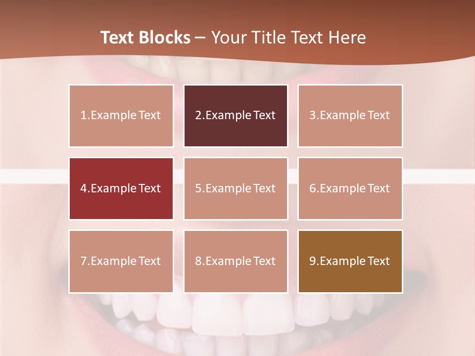 A Woman's Teeth With Whitening And Whitening On Them PowerPoint Template