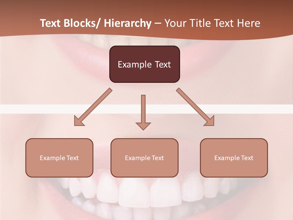 A Woman's Teeth With Whitening And Whitening On Them PowerPoint Template