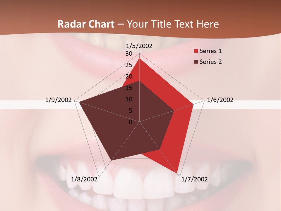 A Woman's Teeth With Whitening And Whitening On Them PowerPoint Template
