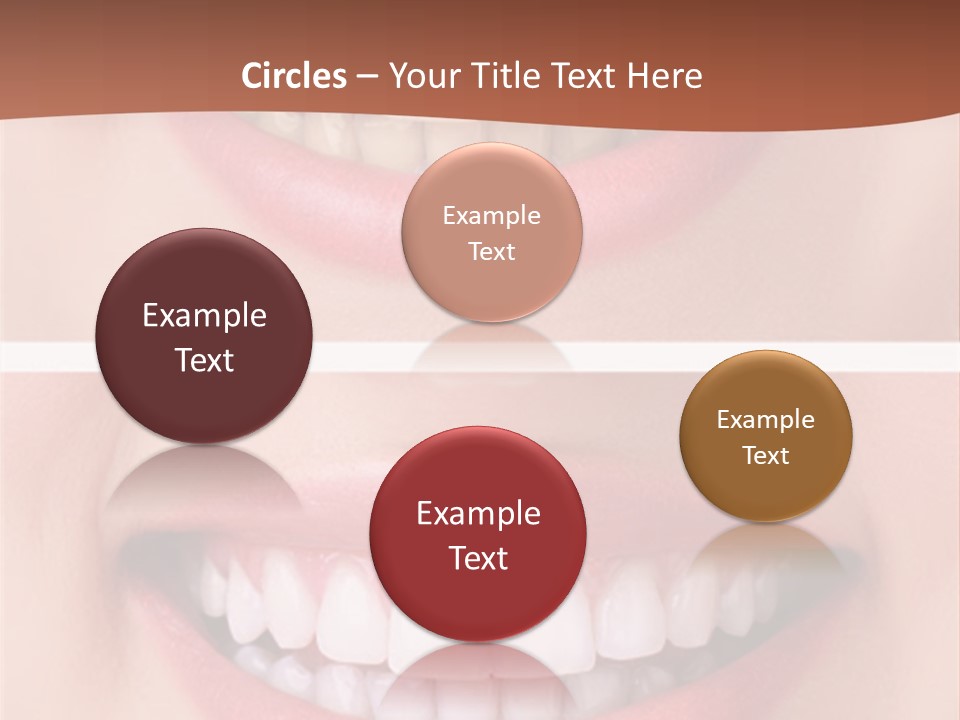A Woman's Teeth With Whitening And Whitening On Them PowerPoint Template