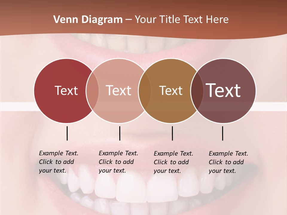 A Woman's Teeth With Whitening And Whitening On Them PowerPoint Template