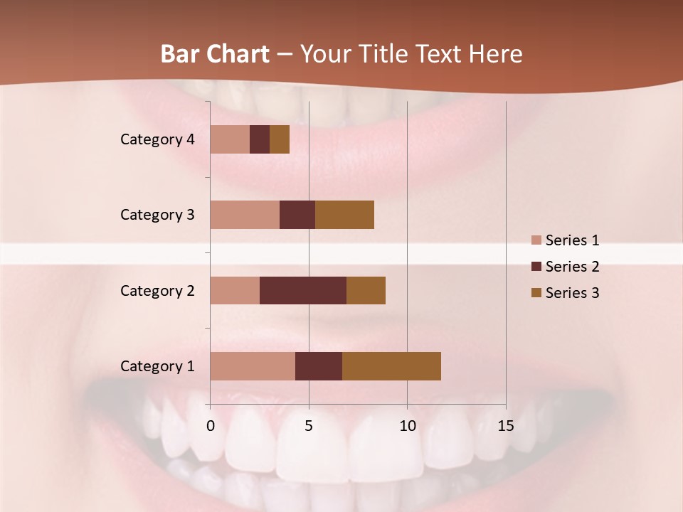 A Woman's Teeth With Whitening And Whitening On Them PowerPoint Template