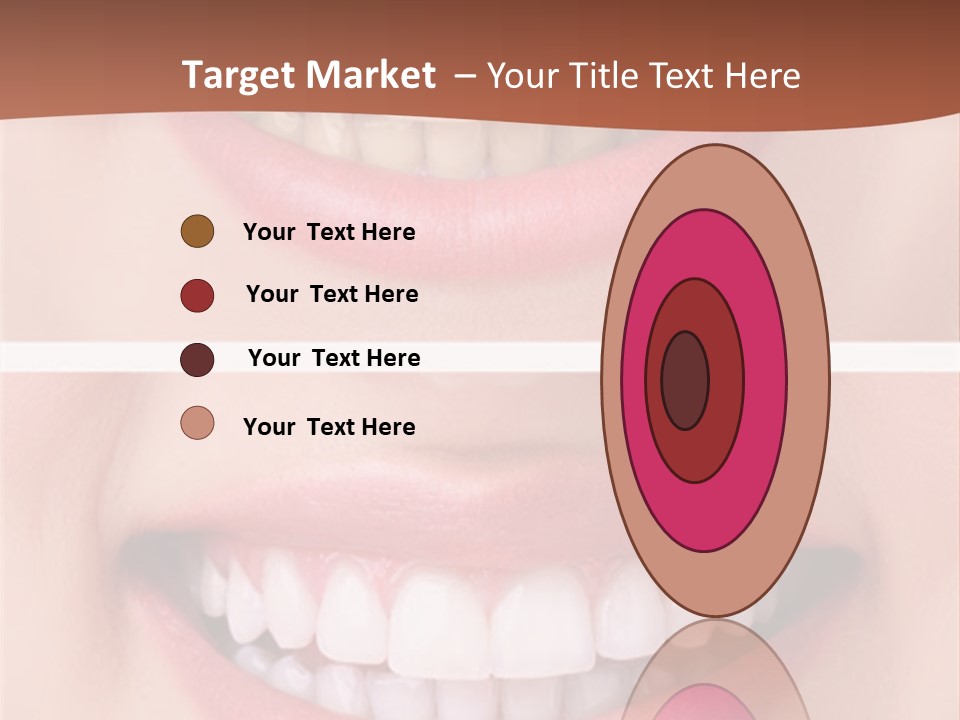 A Woman's Teeth With Whitening And Whitening On Them PowerPoint Template