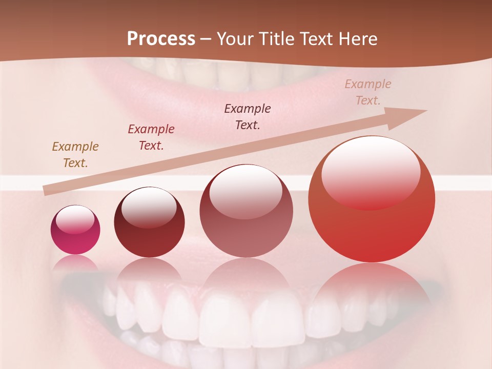 A Woman's Teeth With Whitening And Whitening On Them PowerPoint Template