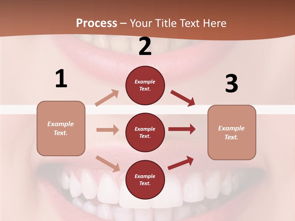 A Woman's Teeth With Whitening And Whitening On Them PowerPoint Template