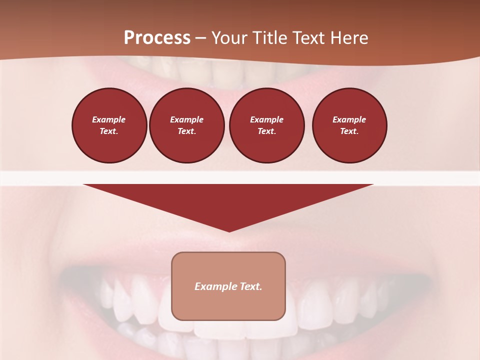A Woman's Teeth With Whitening And Whitening On Them PowerPoint Template