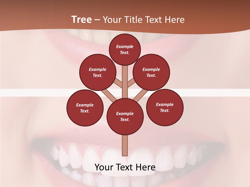 A Woman's Teeth With Whitening And Whitening On Them PowerPoint Template