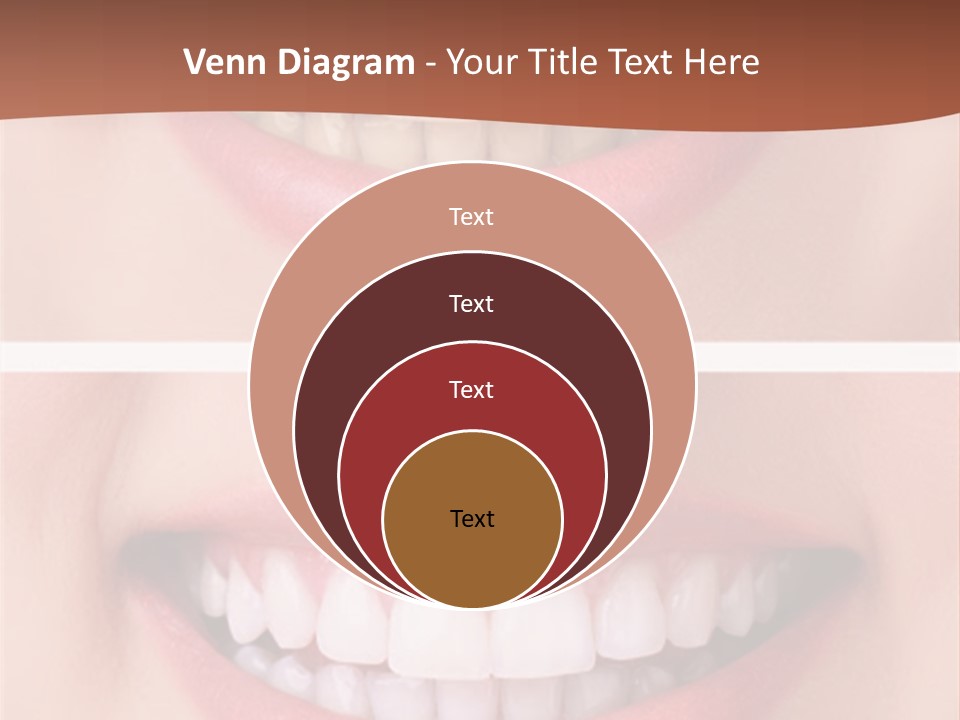 A Woman's Teeth With Whitening And Whitening On Them PowerPoint Template