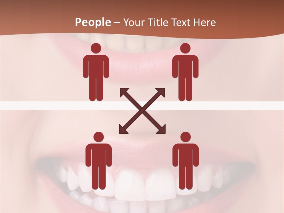 A Woman's Teeth With Whitening And Whitening On Them PowerPoint Template