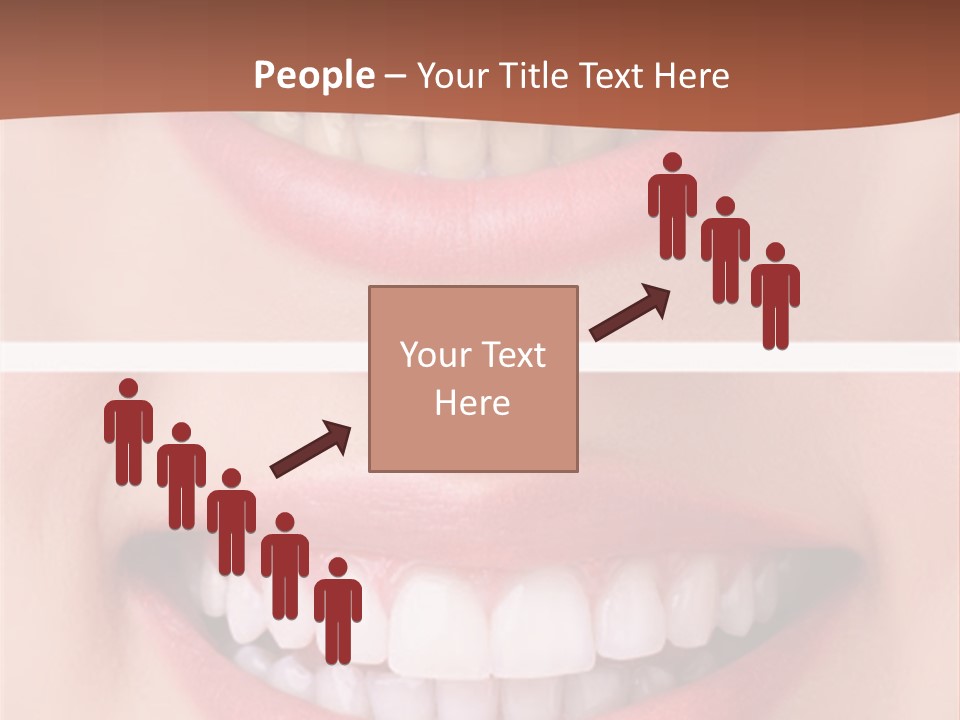 A Woman's Teeth With Whitening And Whitening On Them PowerPoint Template