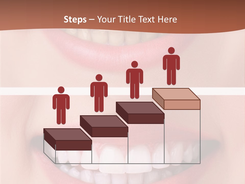 A Woman's Teeth With Whitening And Whitening On Them PowerPoint Template