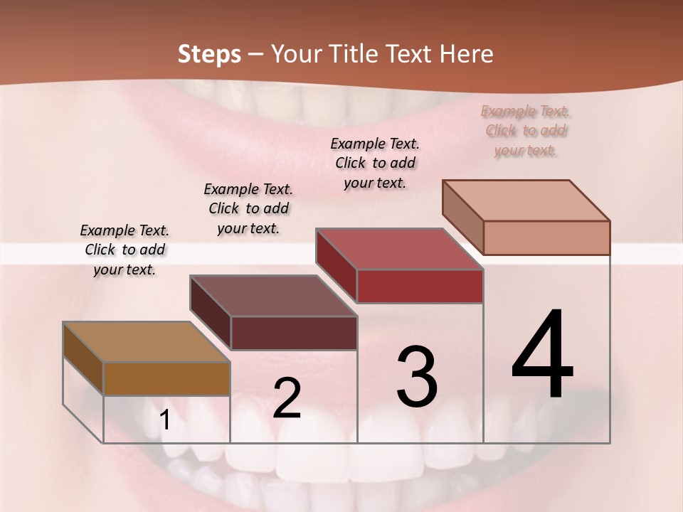 A Woman's Teeth With Whitening And Whitening On Them PowerPoint Template