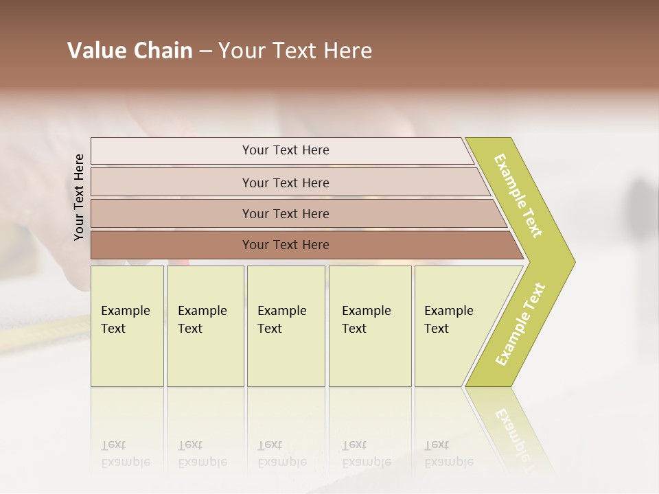 A Person Measuring A Piece Of Wood With A Tape PowerPoint Template