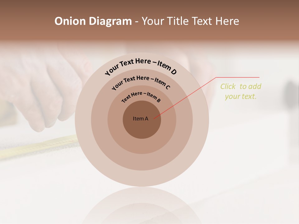 A Person Measuring A Piece Of Wood With A Tape PowerPoint Template