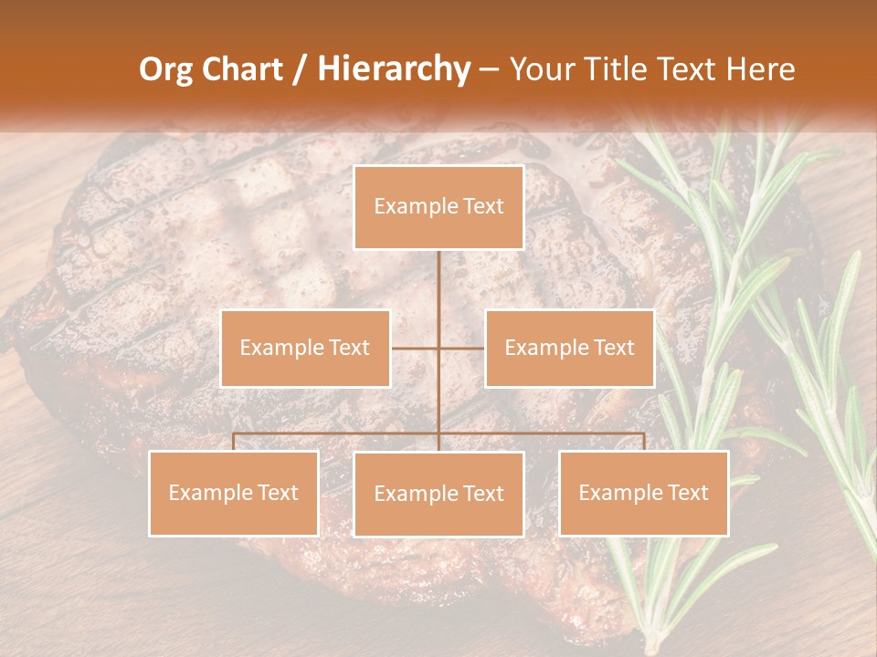 A Piece Of Meat With A Sprig Of Rosemary On Top Of It PowerPoint Template