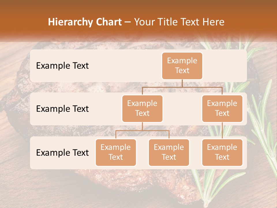 A Piece Of Meat With A Sprig Of Rosemary On Top Of It PowerPoint Template