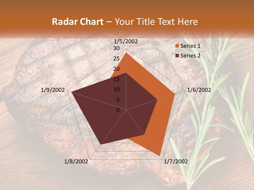 A Piece Of Meat With A Sprig Of Rosemary On Top Of It PowerPoint Template