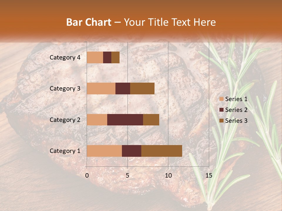A Piece Of Meat With A Sprig Of Rosemary On Top Of It PowerPoint Template