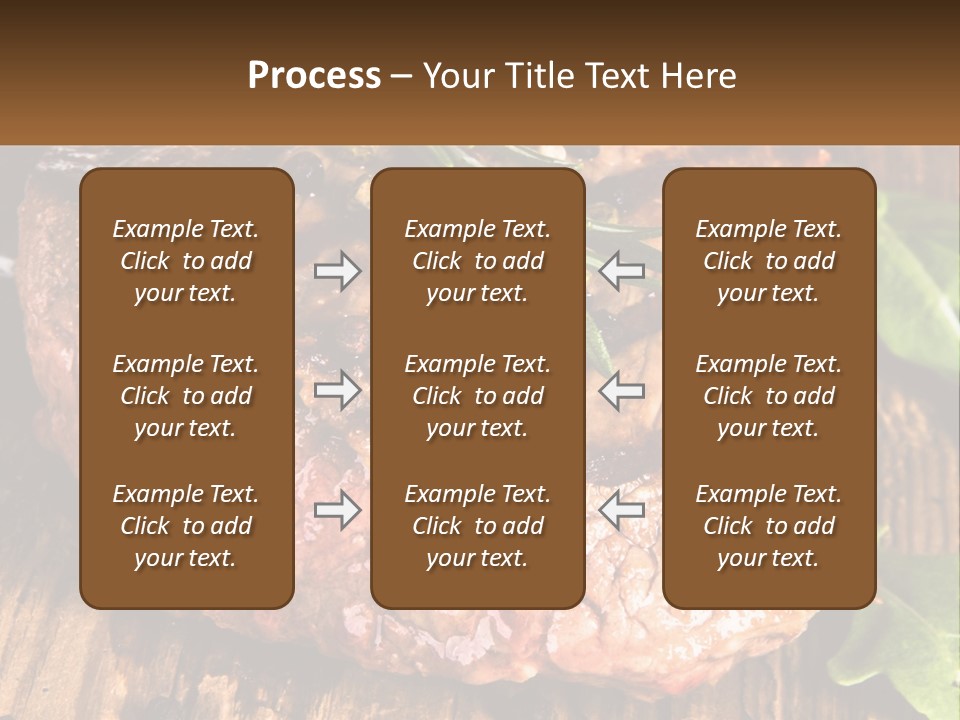 A Piece Of Steak With Herbs On Top Of It PowerPoint Template