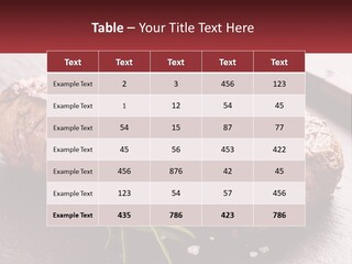 A Piece Of Steak On A Table With A Knife PowerPoint Template