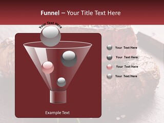 A Piece Of Steak On A Table With A Knife PowerPoint Template