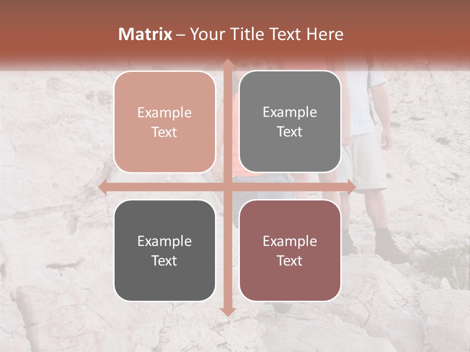 A Group Of People Standing On Top Of A Mountain PowerPoint Template