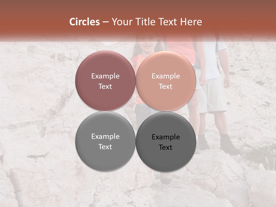 A Group Of People Standing On Top Of A Mountain PowerPoint Template