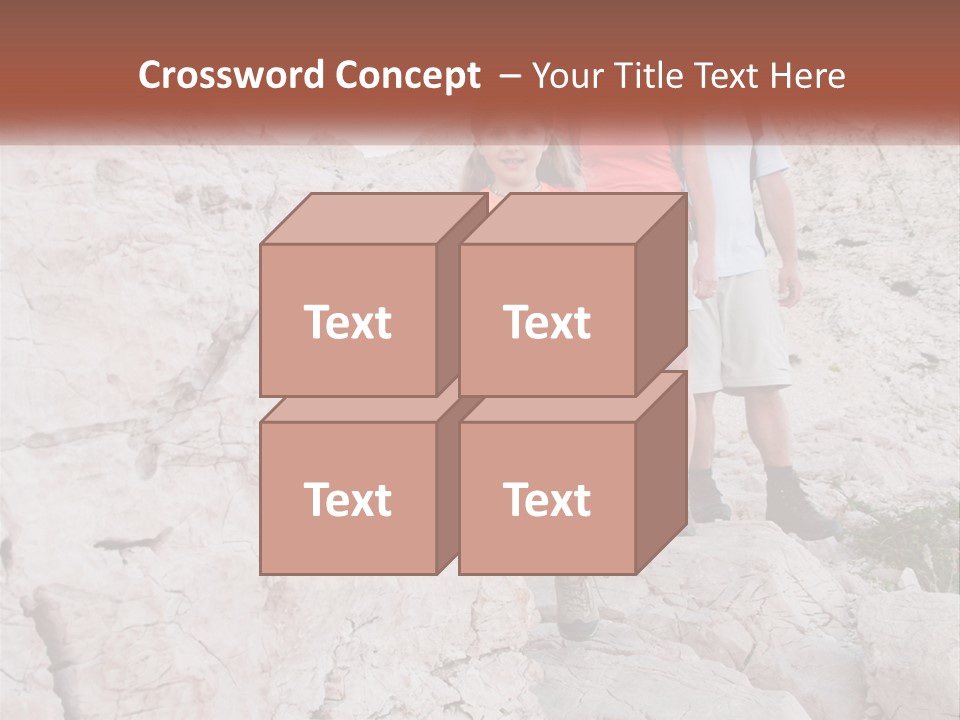 A Group Of People Standing On Top Of A Mountain PowerPoint Template