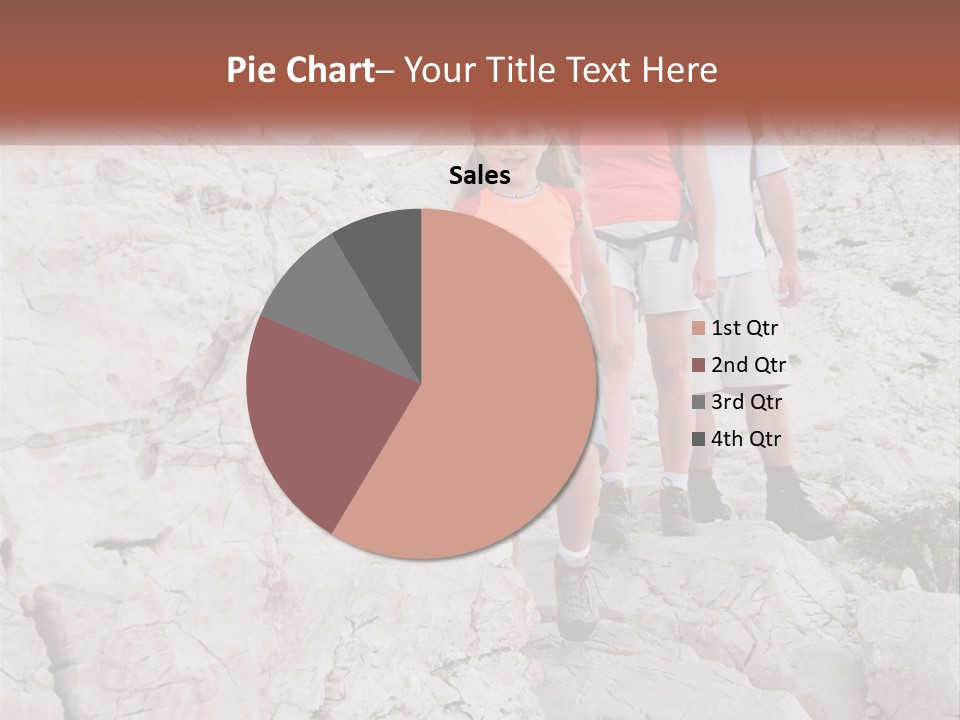A Group Of People Standing On Top Of A Mountain PowerPoint Template