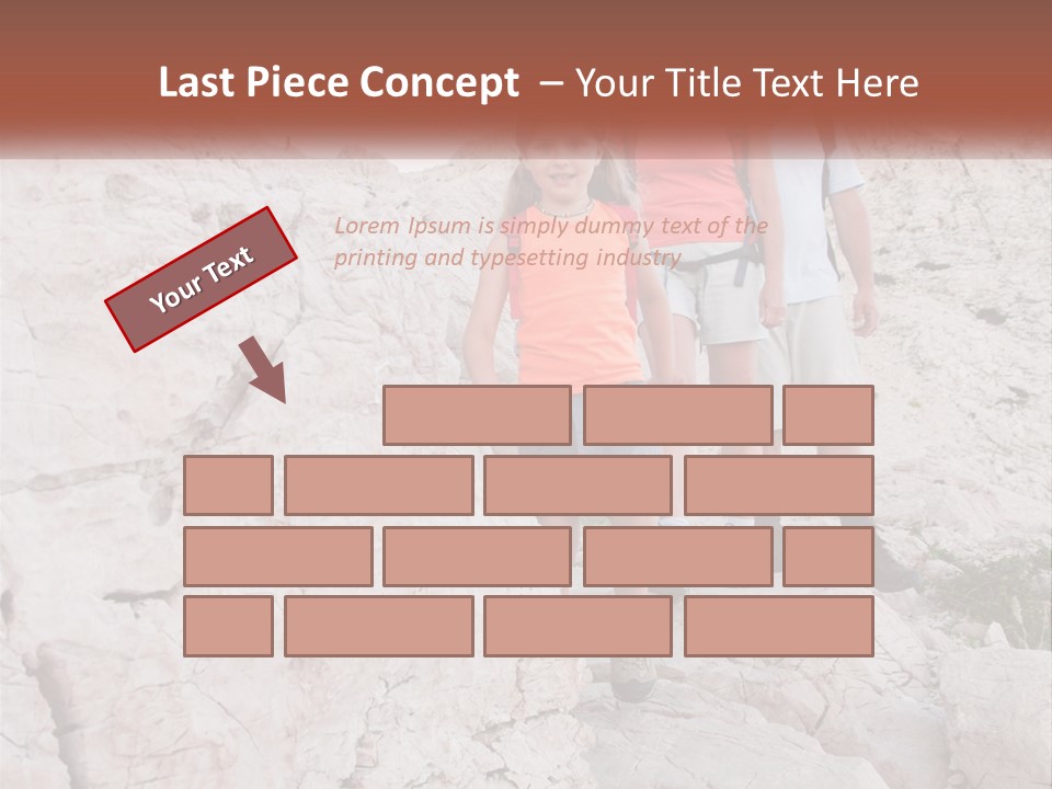A Group Of People Standing On Top Of A Mountain PowerPoint Template