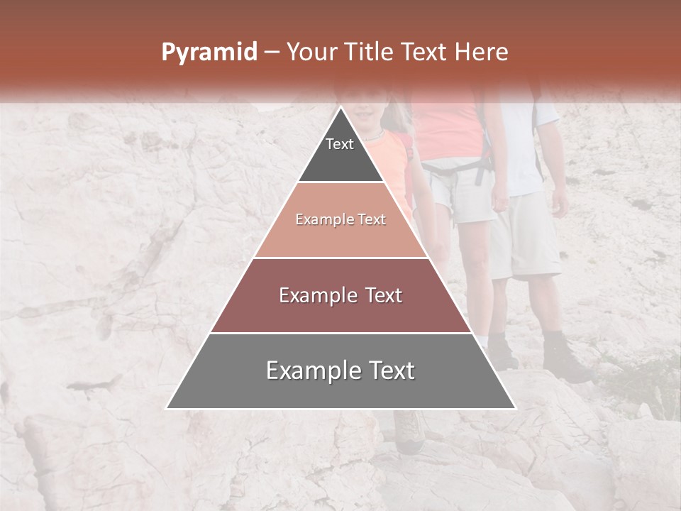 A Group Of People Standing On Top Of A Mountain PowerPoint Template