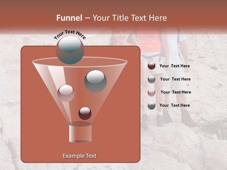 A Group Of People Standing On Top Of A Mountain PowerPoint Template
