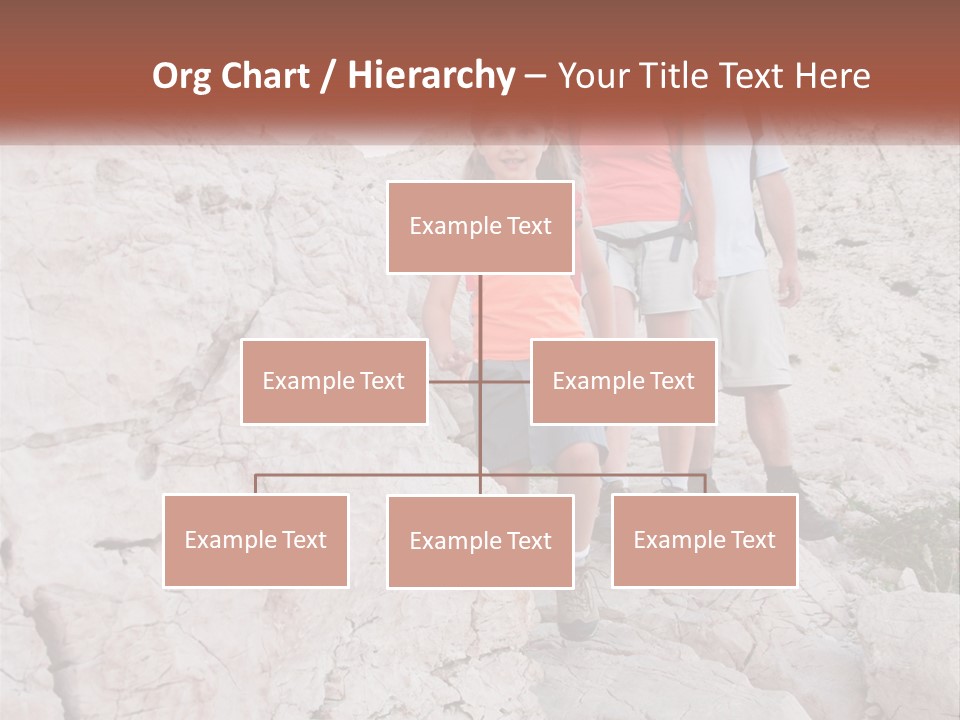 A Group Of People Standing On Top Of A Mountain PowerPoint Template