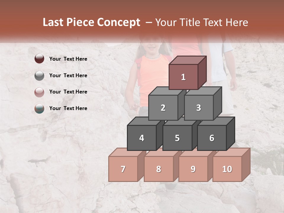 A Group Of People Standing On Top Of A Mountain PowerPoint Template